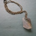 Sale - 20% off - Slice Necklace - moss agate - natural