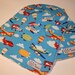 NEW BABY GIFT - Airplanes on Blue Bib and Burp Cloth Set