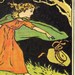 March by Kate Greenaway--Green Tiger Press Vintage Postcard 5 x 7