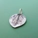 Sterling Silver Leaf Charm - Tiny Aspen