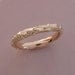 14k Rose Gold Twig Wedding Ring - Narrow Pine Branch