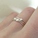 Sterling Silver Stacking Ring Set - Rain - Set of Three