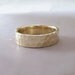 Yellow Gold Wedding Ring - Hand Hammered 14k Recycled Gold - 5 mm