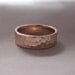14k Rose Gold Wedding Rings - Hammered - Recycled Gold - 4 and 6 mm Set of Two