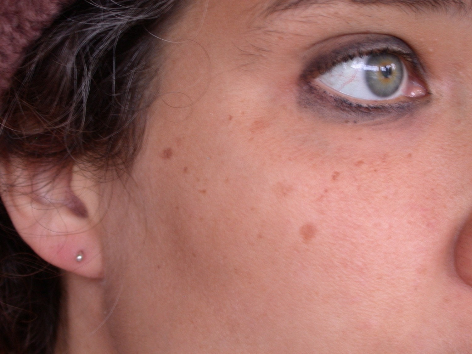 tiny dot earrings sterling silver