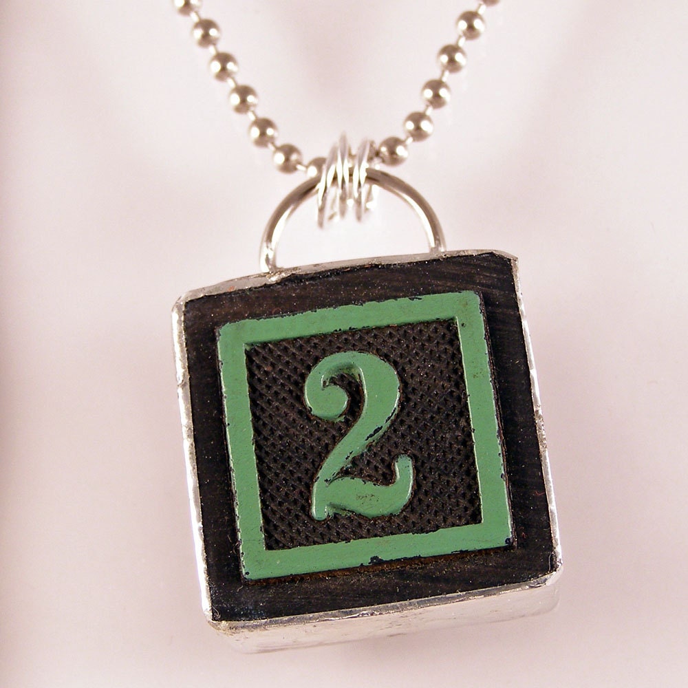 Number 2 Pendant Necklace
