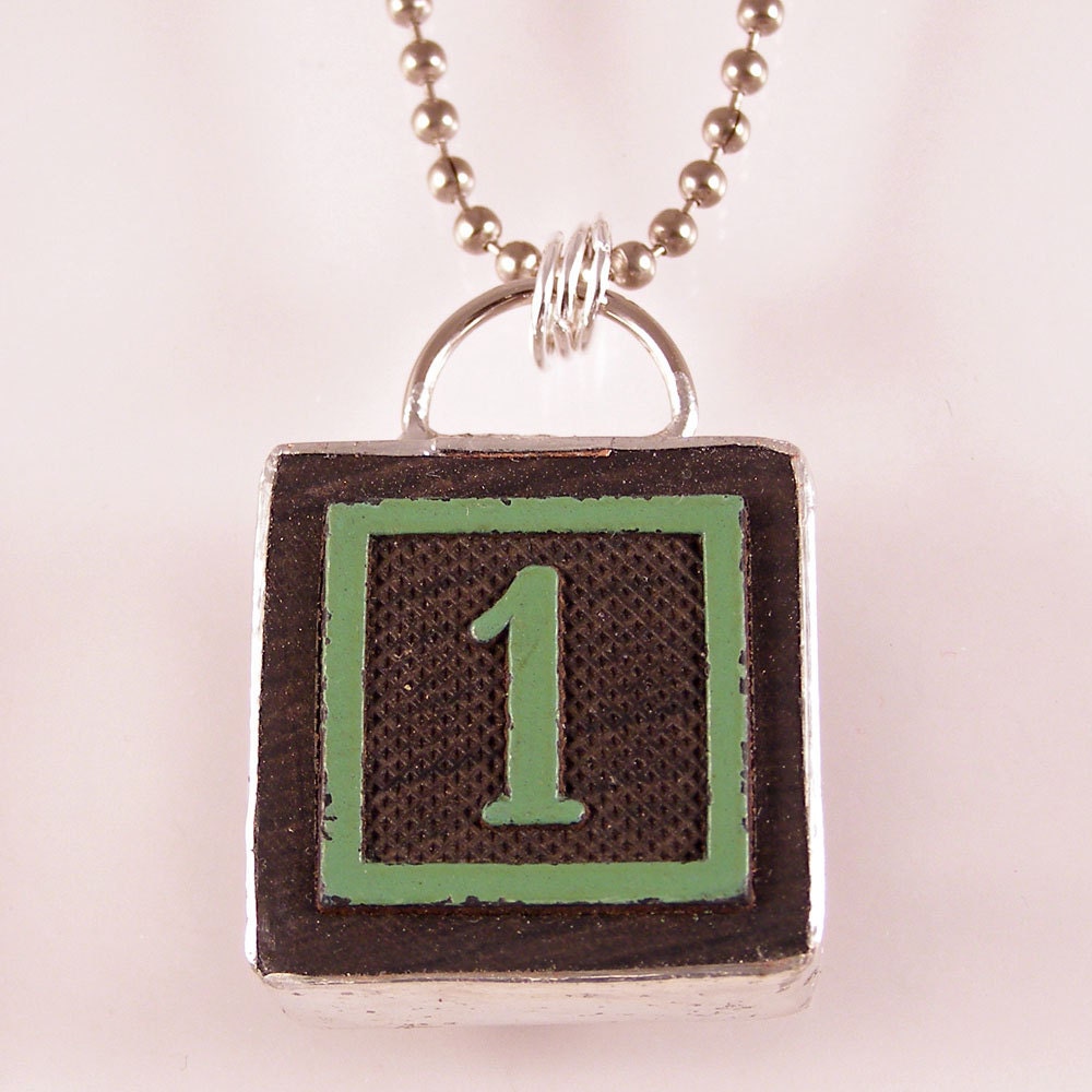 Number 1 Pendant Necklace