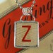 Red Letter Z Pendant Necklace