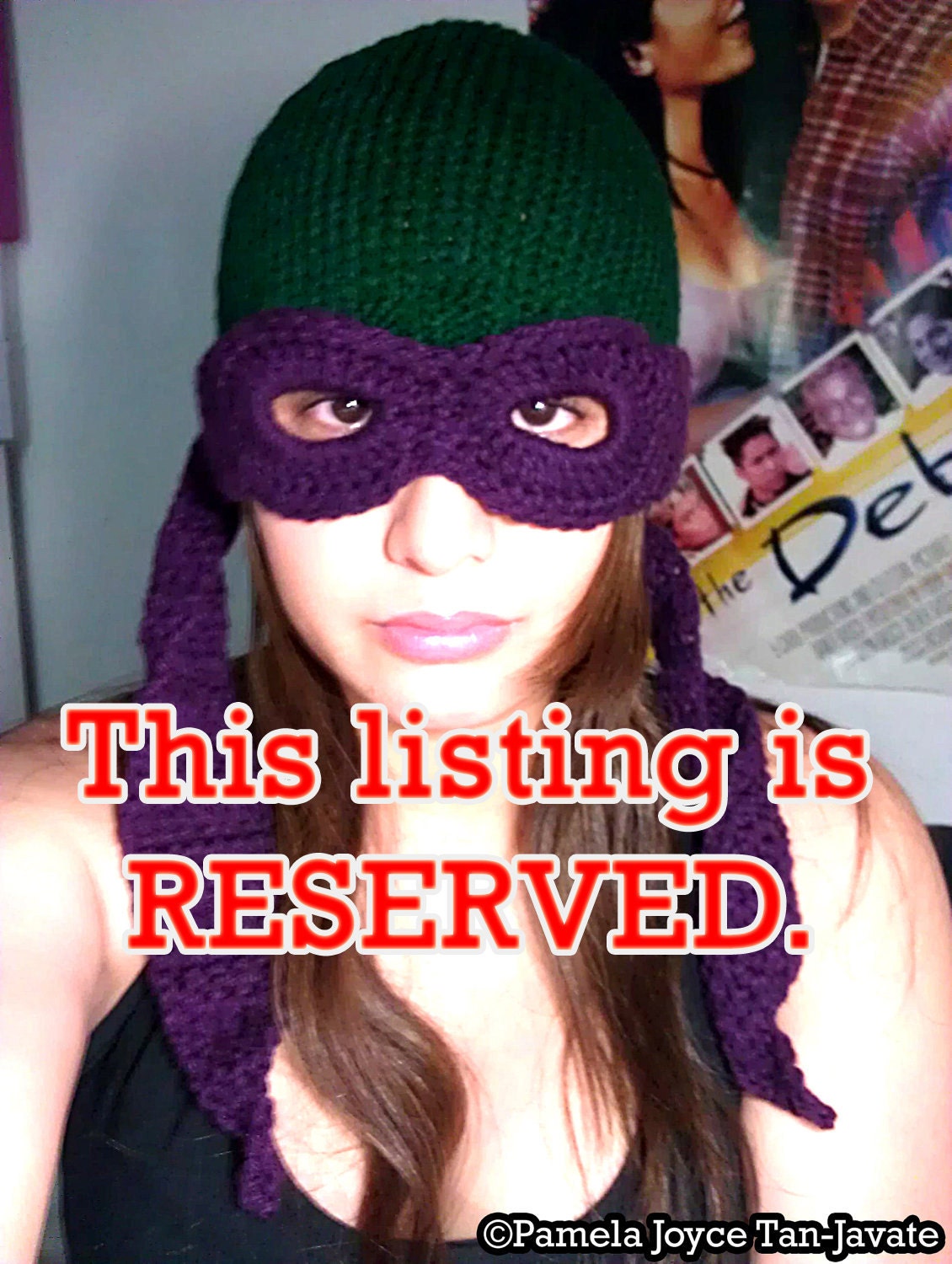 RESERVED for xanatos999 - Teenage Mutant Ninja Turtles Convertible Beanie (Knit & Crochet Combo)