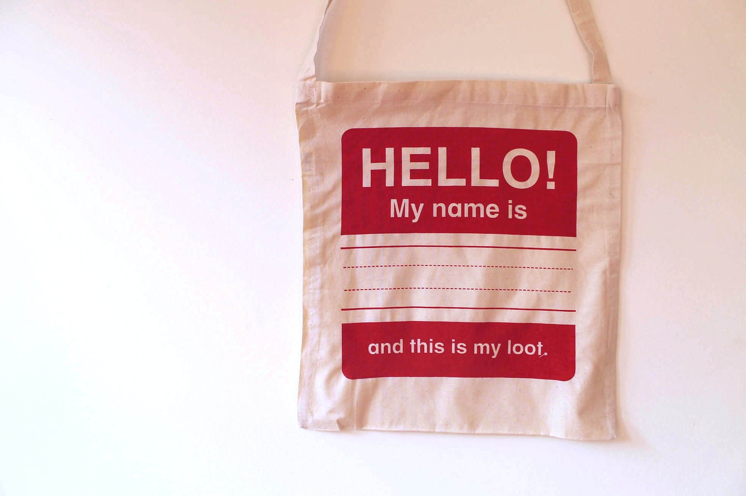 HELLO Tote bag : Red