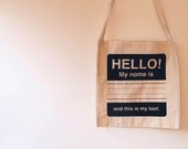 HELLO Tote Bag : Black