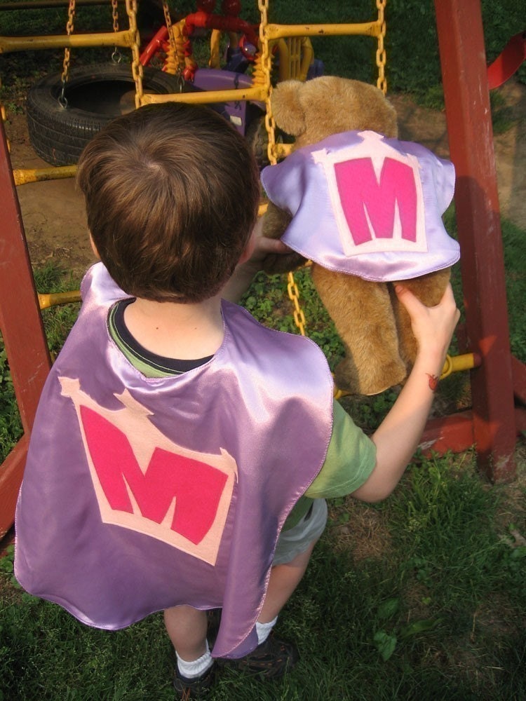 Superhero Pet Capes Custom Initial Dog Cat