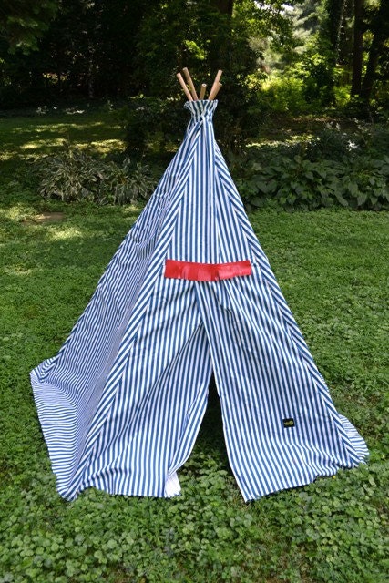 Childrens Kids Play Tepee Teepee Tent 6ft Tall 5 sided tent No Assembly Required