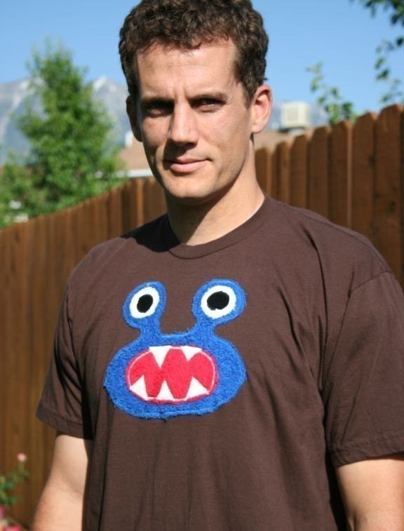 Royal Blue Bernard the Monster Tee