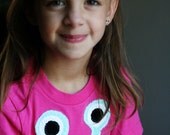 Bonnie the Monster on Pink Tee sizes 2,4,6,8,10,12