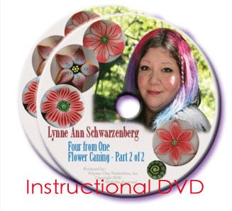 Polymer Clay Tutorial Learn Flower Caning with Polymer Clay From Lynne Ann Schwarzenberg Four From 1 Flower Caning