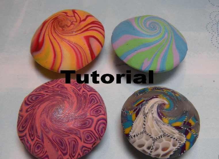 Polymer Clay Tutorial How to Create Polymer Clay Lentil Swirl Beads