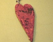 Grunge Heart Necklace copper and sterling silver 40% OFF SELECT ITEMS