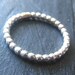 Bead Ring sterling silver band