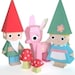 Fawn and Gnome Dolls Printable Paper Craft PDF