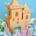 Mermaid Sandcastle Playset Printable Paper Craft PDF
