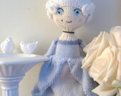 Sale - Amigurumi Pattern Knit Marie Antoinette Doll Digital Download