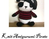 Amigurumi Knit Pirate Panda Pattern Digital Download