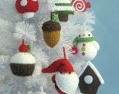 Amigurumi Patterns Knit Christmas Ornament Pattern Set Digital Download