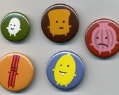 Mr Toast Button set
