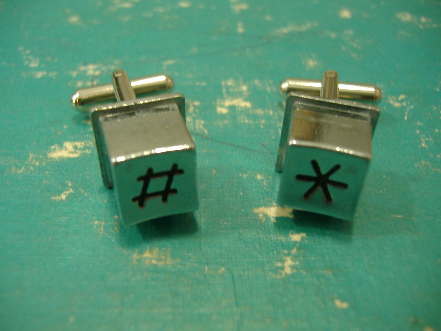 PAY PHONE CUFFLINKS Button Custom Any Number Unique Gift