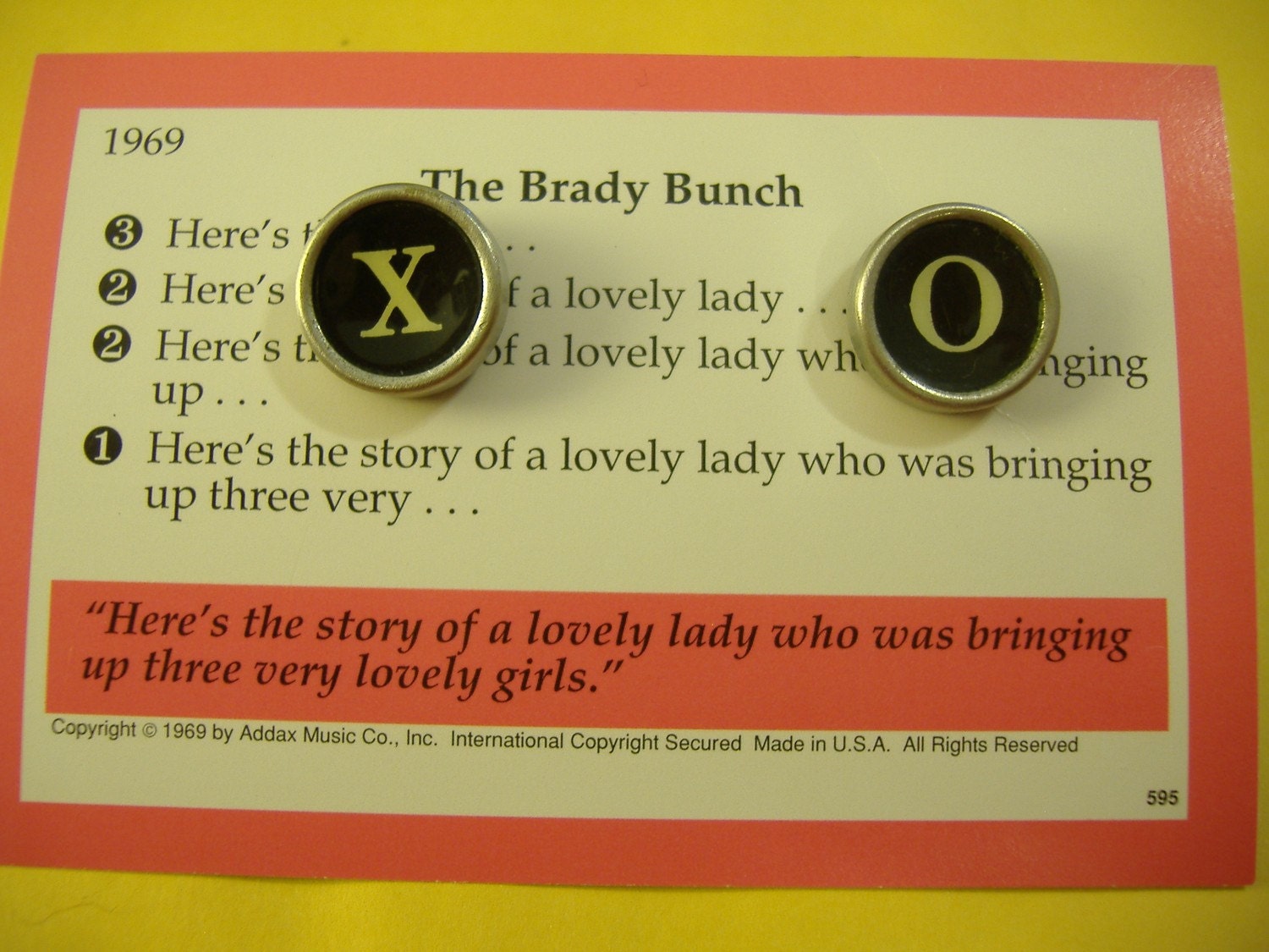 Cufflinks  TYPEWRITER Keys HUGS And KISSES xo  X O Vintage Unique Gift