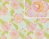Amy Butler Fabric /  FRESH POPPIES in IVORY /  1 Yard Quilt Fashion Fabric