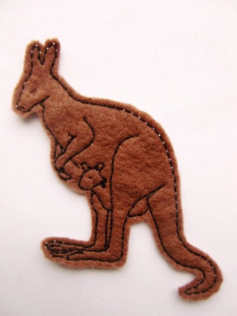 Iron On Patch Kangaroo Applique
