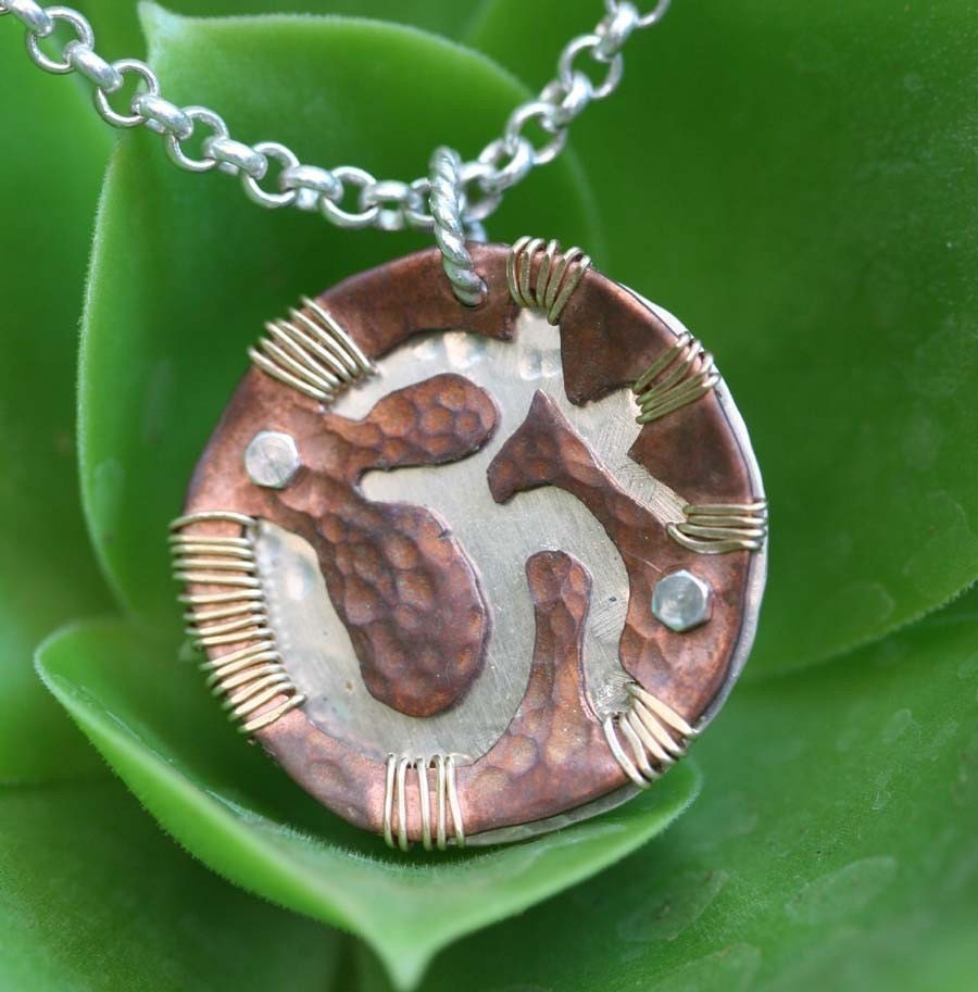 Copper Face Sterling Back Om