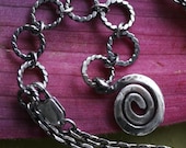 Sacred Spiral on Sterling Chain