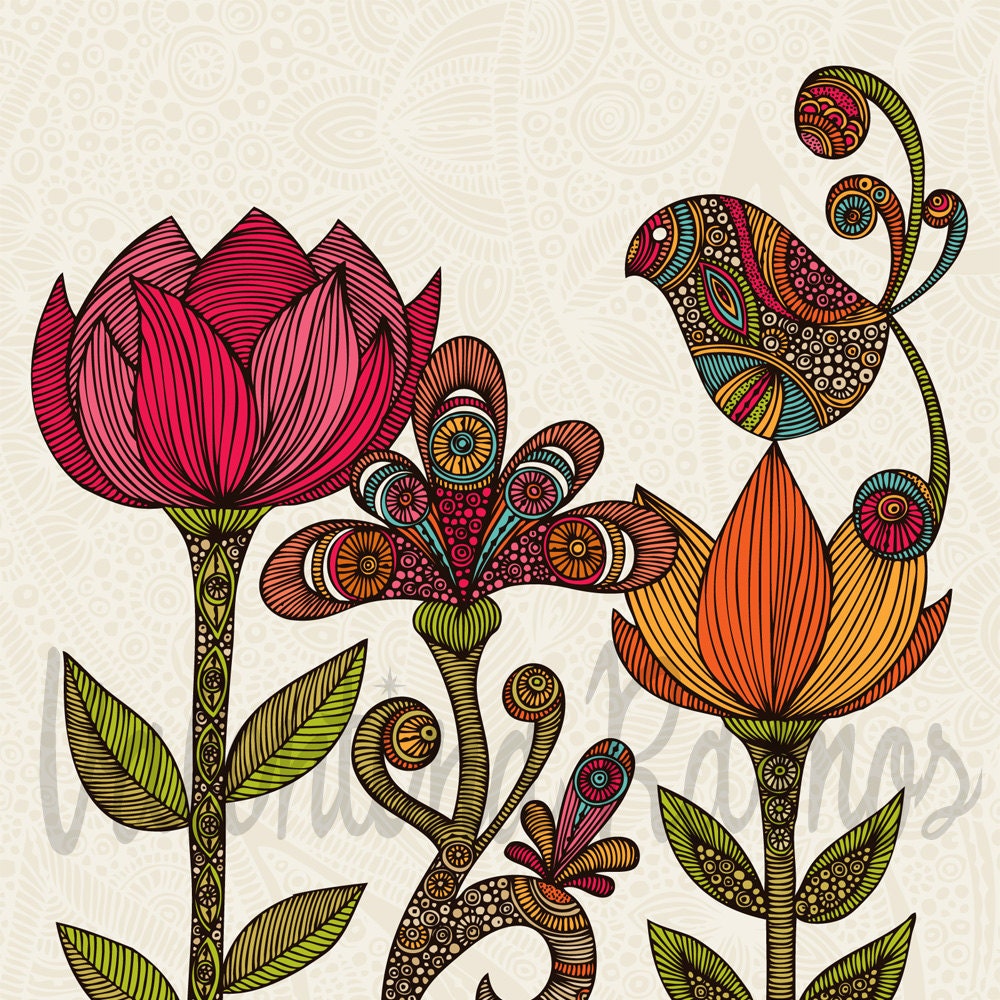 In the Garden print
