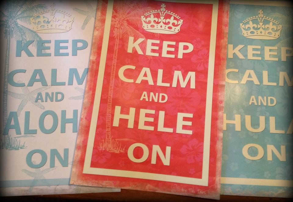 SET of THREE Limited time on sale Aloha, Hele and Hula On SMALL sized Posters