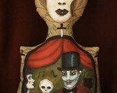 He Brought Death to her Party Stuffed Print Doll