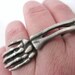 Bones - Skeleton 2 Ring Set - Hand Cast in Sterling Silver - OOAK