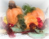 Needle Felted Pumpkins Autumn Pumpkin Patch Fall Home Decor