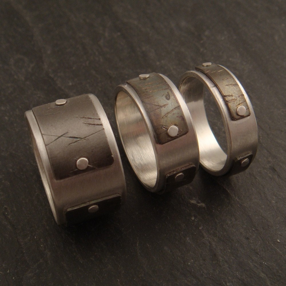 Sterling Silver and Titanium Ring
