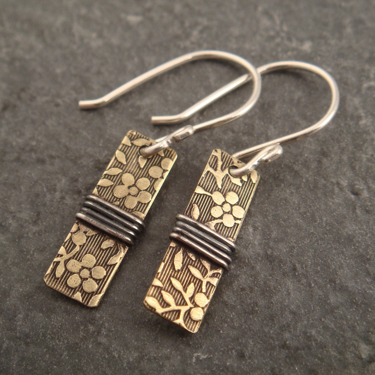Wrapped Patterned Earrings