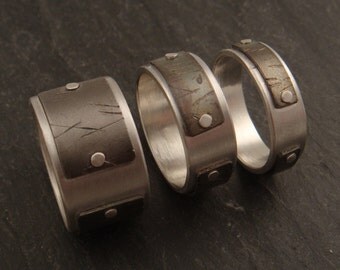 Sterling Silver and Titanium Ring