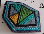 Embroidered Felt Brooch