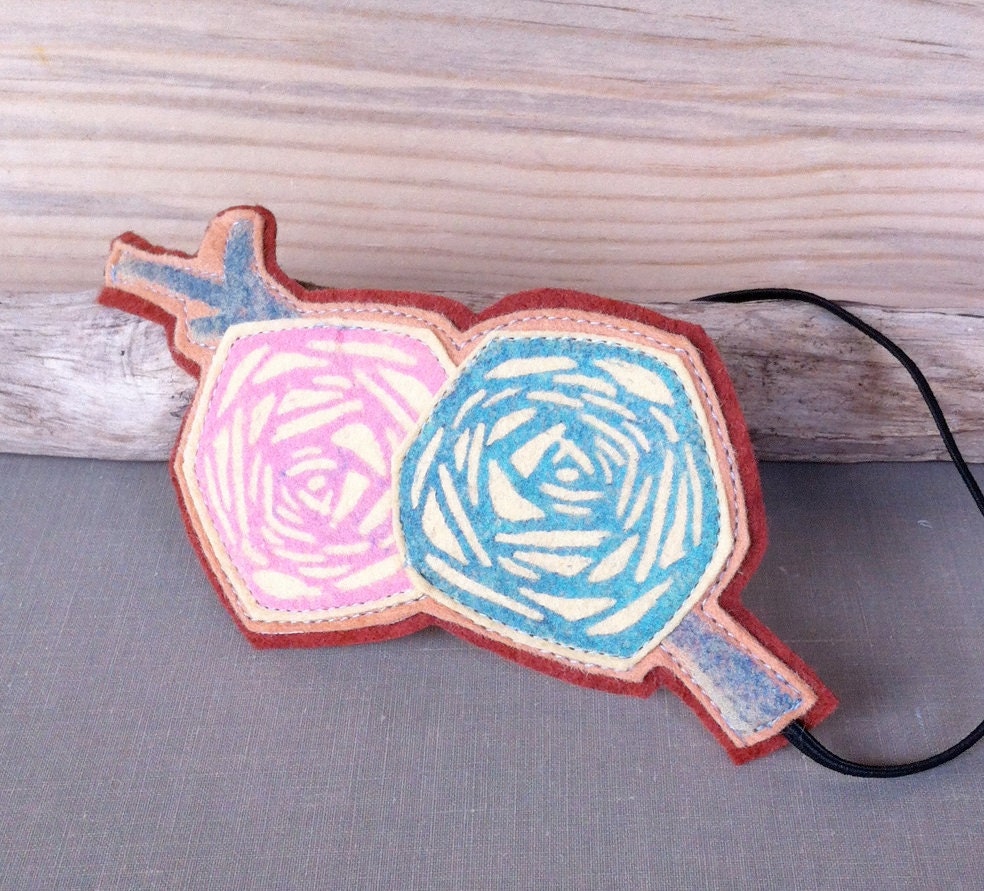 Printed and Stitched Floral Headband