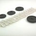 White Snake Skin Button Bracelet