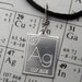 Silver Periodic Table Pendant - Atomic Symbol for Silver Science Necklace- Science Jewelry