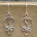 Yin Yang Harmony Sterling Silver Wire Earrings - Hammered Dangle Earrings - Yin Yang Jewelry - Yinyang - Yin Yang Earrings
