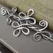 Celtic Knot Double Swirls and Curls Shawl Pin, Scarf Pin, Hair Pin, Hair Slide, Barrette - Aluminum - Knitting, Hair Accessories