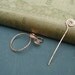 Little Copper Shawl Pin ,Scarf Pin, Sweater Brooch - Circle With Spiral Twists